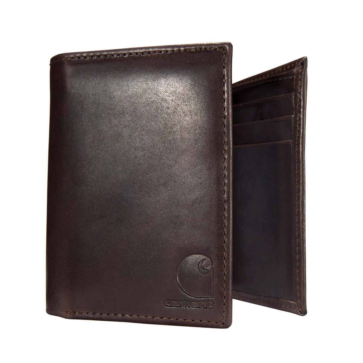 Carhartt Oil Tan Leather Passcase Wallet Brown