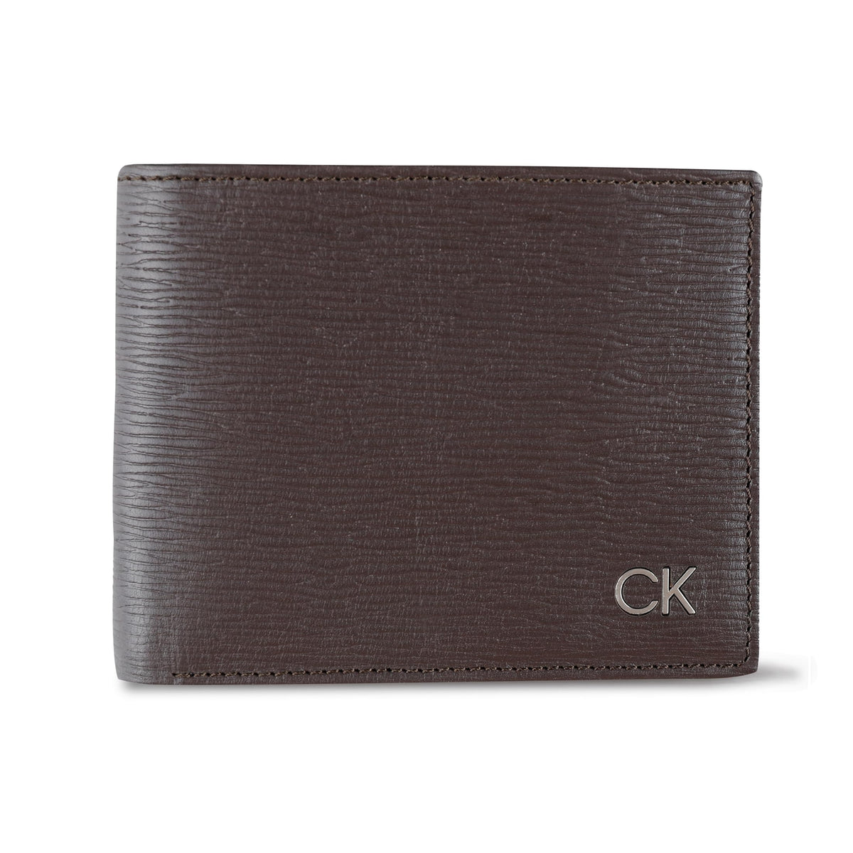 Calvin Klein Men's RFID Leather Minimalist Bifold Wallet with Multiple Card Slots and ID Window