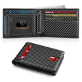 RUNBOX Wallet for Men, Slim Leather Bifold, RFID Blocking Card Holder