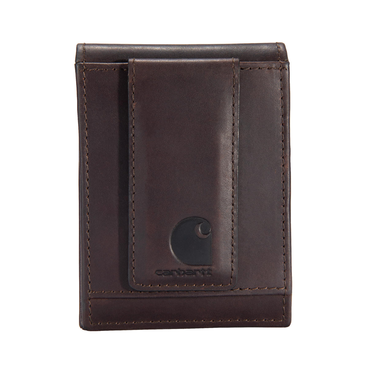 Carhartt Oil Tan Leather Trifold Wallet Brown