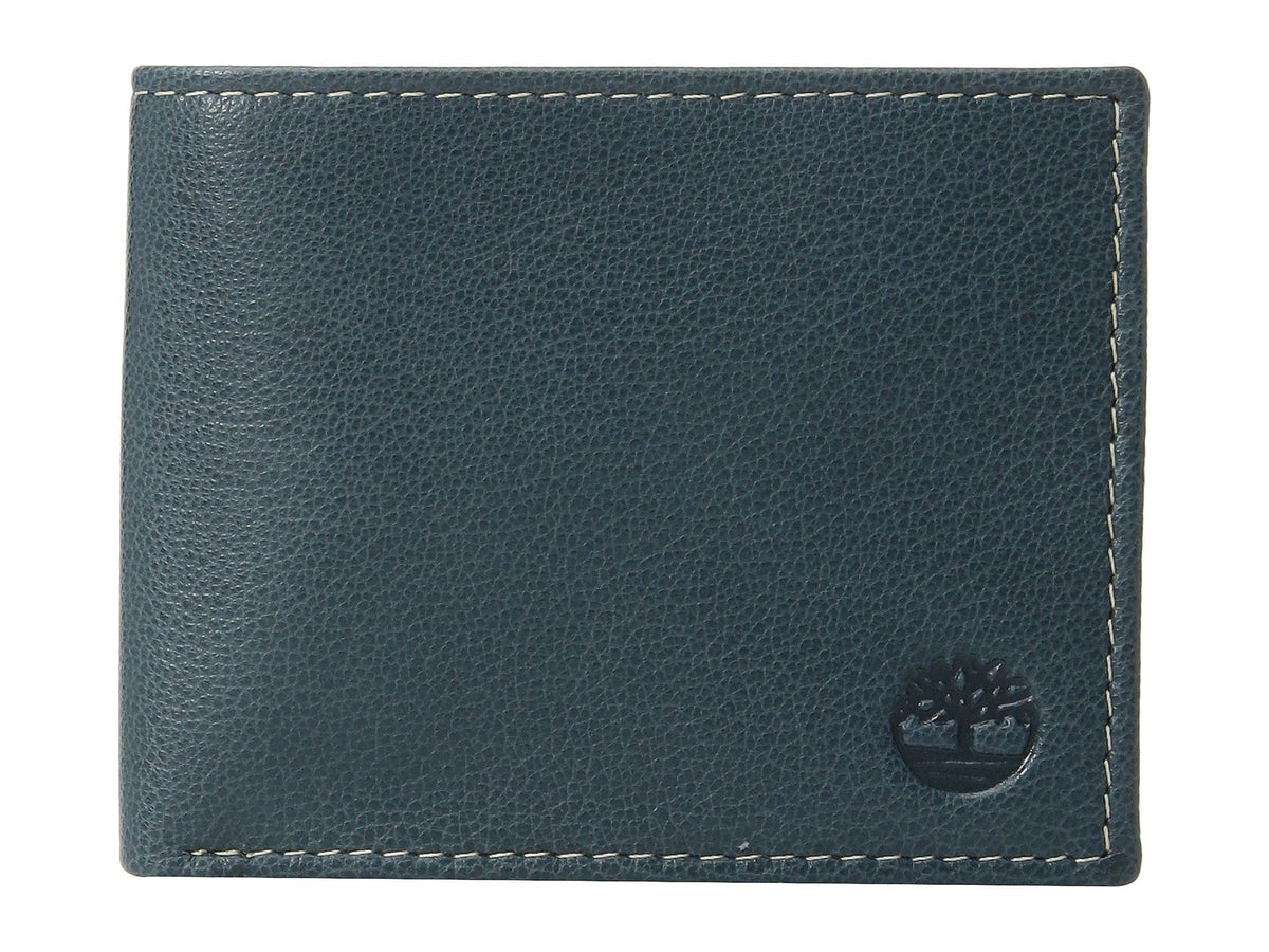 Timberland Men's Leather Wallet With Attached Flip Pocket