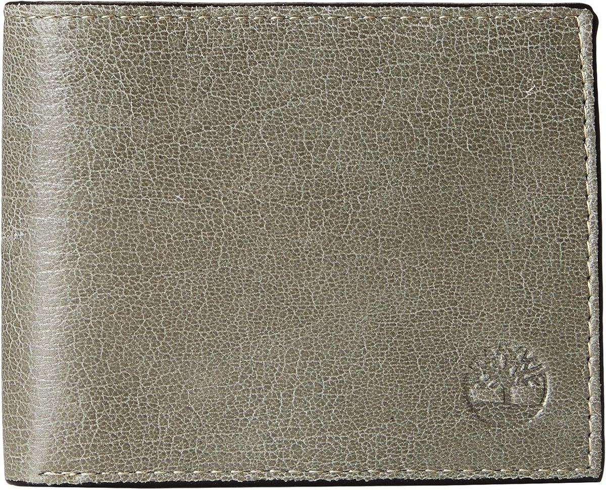 Timberland Men's Leather Wallet With Attached Flip Pocket