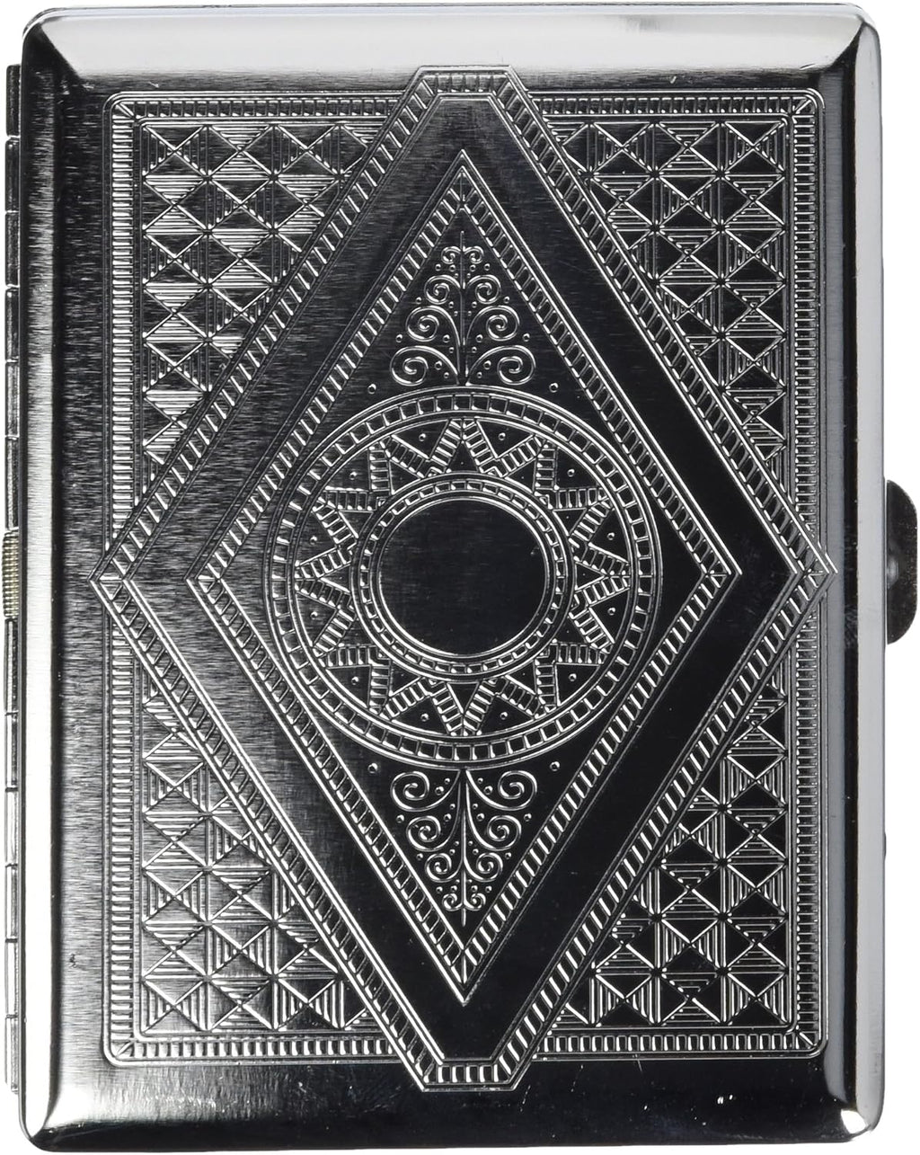 Victorian Era Crush Proof Chrome Cigarette Case (Hold King Size and 100mm)