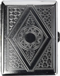 Victorian Era Crush Proof Chrome Cigarette Case (Hold King Size and 100mm)