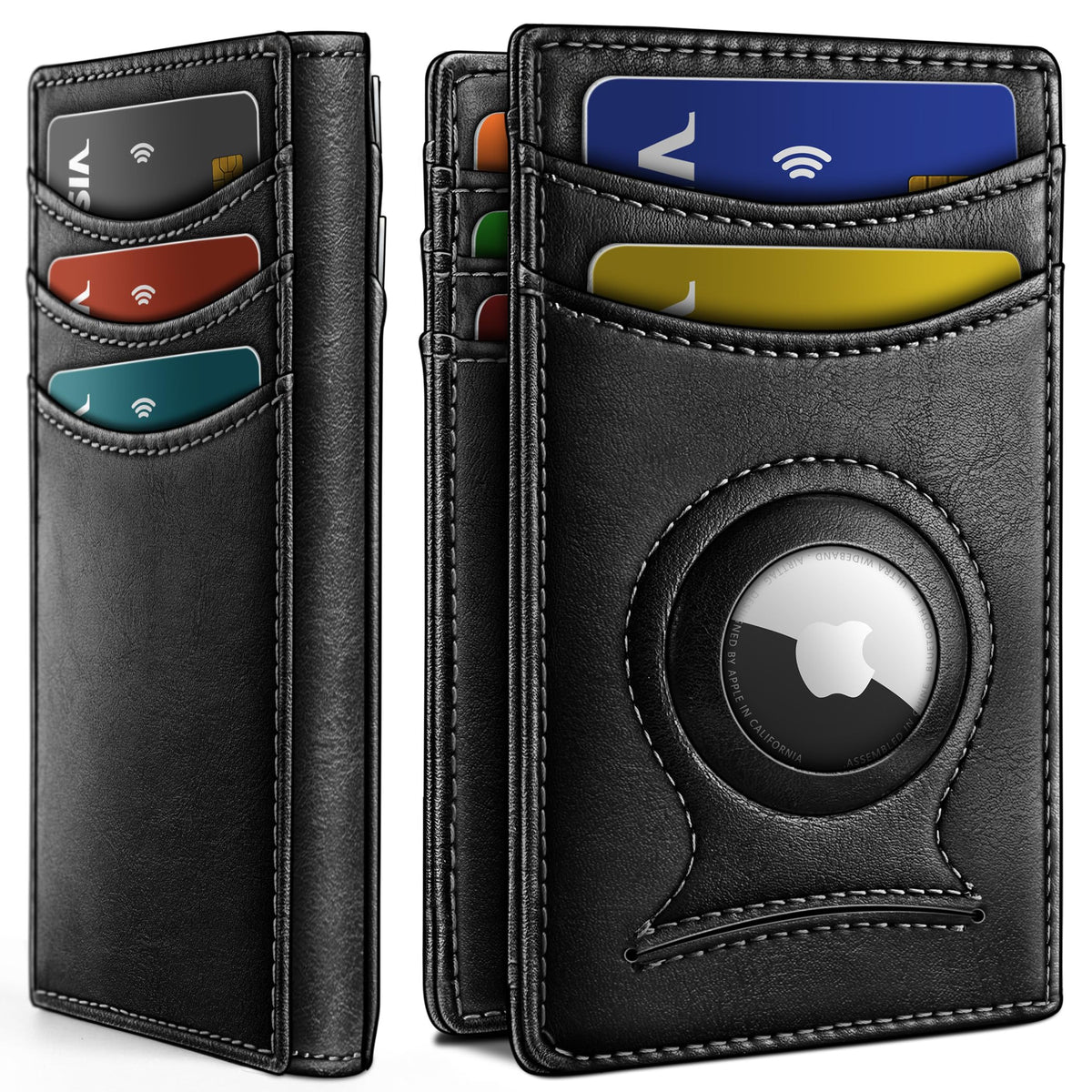 BULLIANT Magnetic Slim Leather Pocket Wallet Money Clip For Men 12Cards