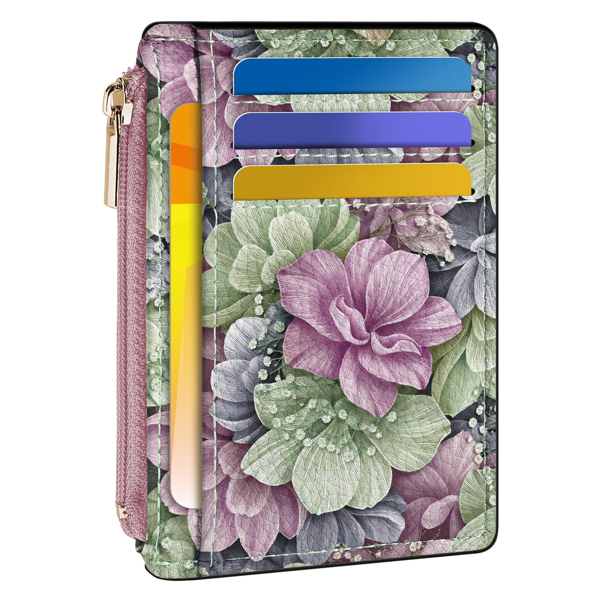Tipmile Womens Credit Card Holder Wallet, Small Slim RFID Blocking Sleeve
