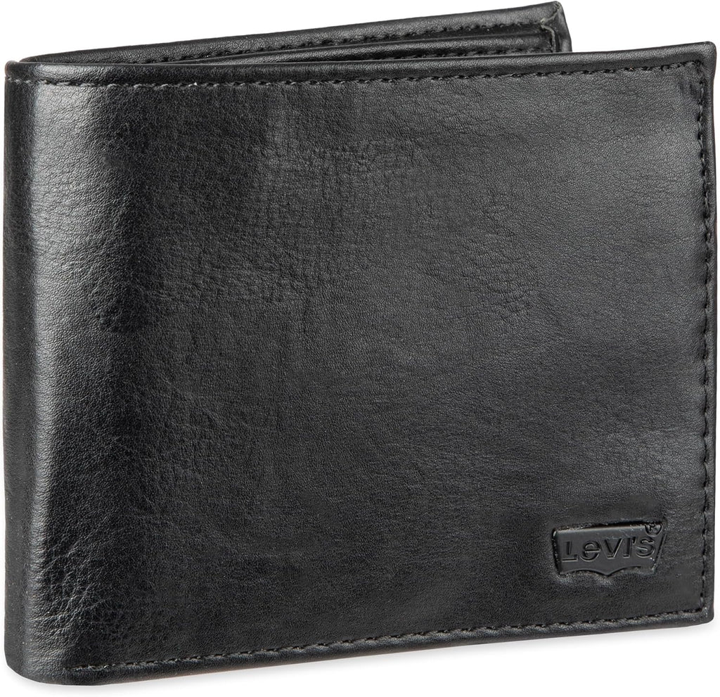Levi's Men's RFID Extra Capacity Slim Bifold Wallet with Multiple Card Slots