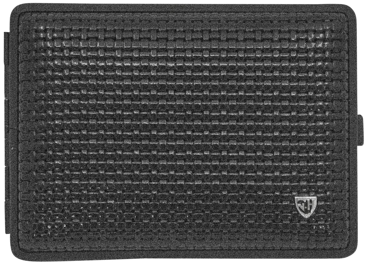 Made in Germany Genuine Leather Gold Plated Cigarette Case (18 100s) with Elastic Bands (Deer Black)